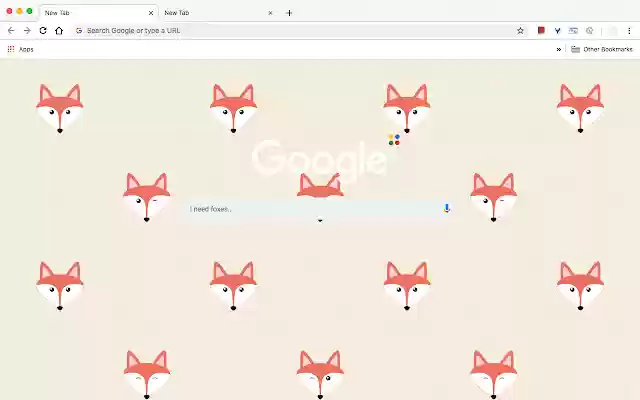 Fox Tiled Light [All screen sizes]  from Chrome web store to be run with OffiDocs Chromium online